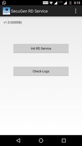 SecuGen RD Service для Android — скриншот 3