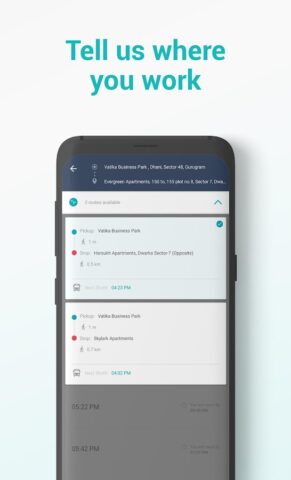 Shuttl — Daily office commute для Android — скриншот 1
