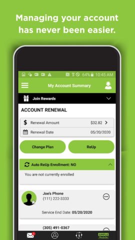 Simple Mobile My Account для Android — скриншот 2