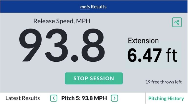 SmartPitch Speed Gun w Hitting для Android — скриншот 1