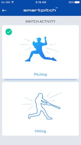 SmartPitch Speed Gun w Hitting для Android — скриншот 2