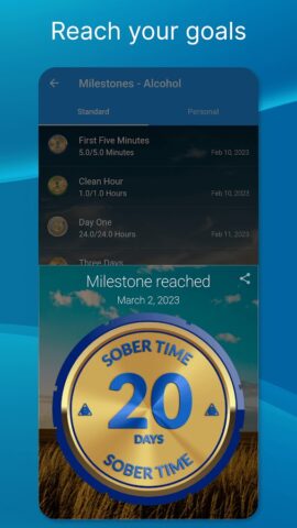 Sober Time — Sober Day Counter для Android — скриншот 4