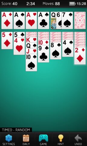 Solitaire для Android — скриншот 3