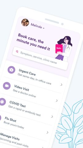 Solv: Find Quality Doctor Care для Android — скриншот 2
