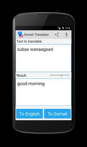 Somali English Translator для Android — скриншот 2