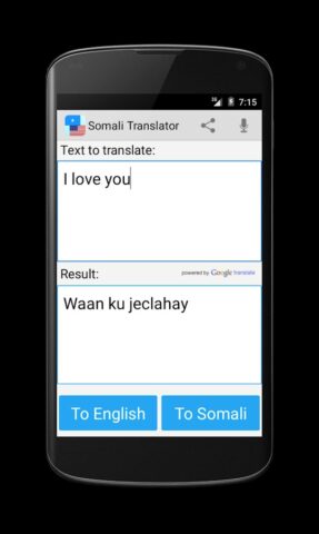 Somali English Translator для Android — скриншот 3