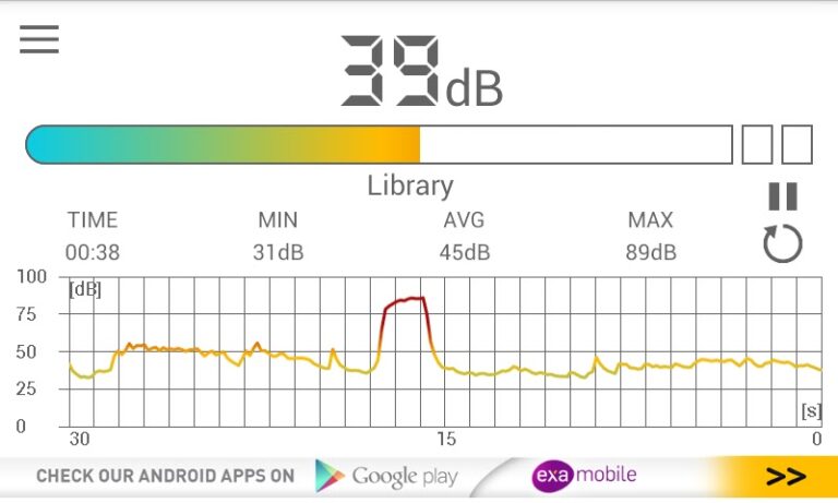 Шумомер для Android — скриншот 5