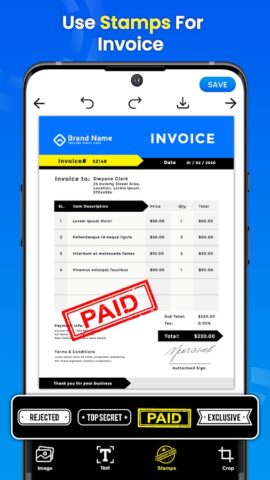 Stamp Maker: Photos Watermark для Android — скриншот 2