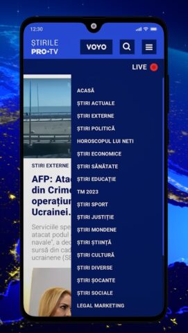 Stirile ProTV для Android — скриншот 3