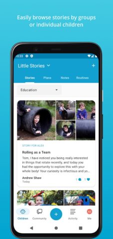 Storypark for Educators для Android — скриншот 1