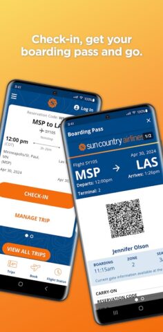 Sun Country Airlines для Android — скриншот 2