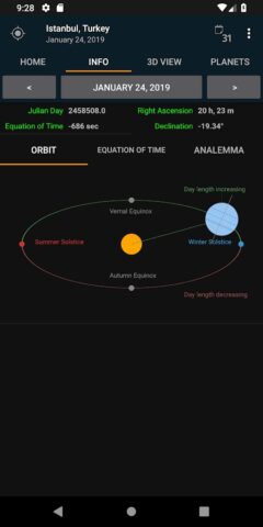 Sunrise Sunset для Android — скриншот 5