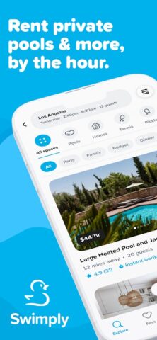 Swimply — Rent Private Pools для Android — скриншот 1