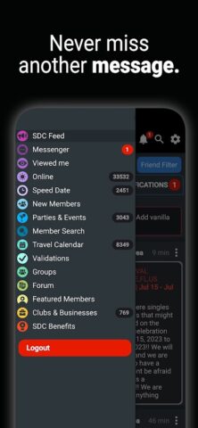 SDC Adult Dating для Android — скриншот 4