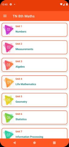 TN 8th Maths Guide для Android — скриншот 1