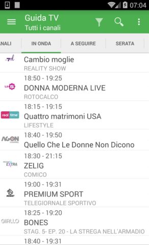 TV Guide Italy для Android — скриншот 2