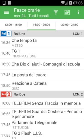 TV Guide Italy для Android — скриншот 3
