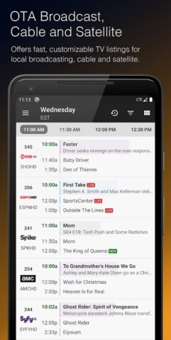 TV Listings & Guide Plus для Android — скриншот 1