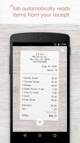 Tab — The simple bill splitter для Android — скриншот 1