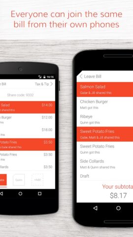 Tab — The simple bill splitter для Android — скриншот 2