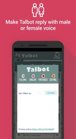 Talbot, the chatbot для Android — скриншот 2