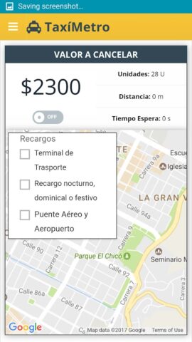 TaxíMetro GPS Bogotá для Android — скриншот 5