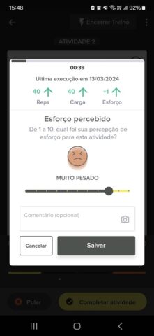 Tecnofit для Android — скриншот 5