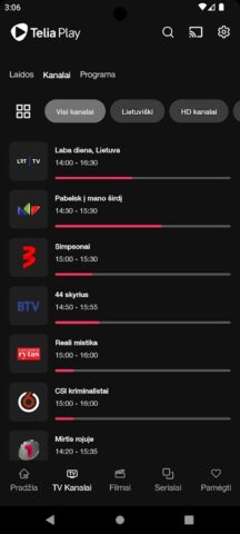 Telia Play LT для Android — скриншот 2