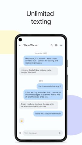 Text Us™ Burner Messenger Chat для Android — скриншот 3