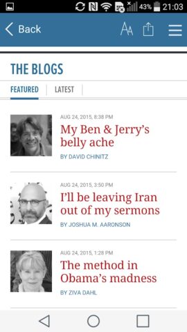 The Times of Israel для Android — скриншот 2