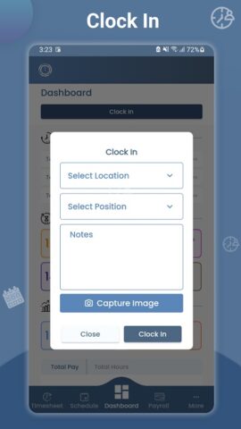 Time Clock Wizard для Android — скриншот 2