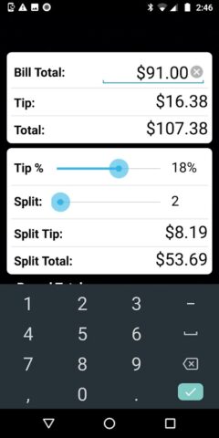 Tip Calculator для Android — скриншот 1