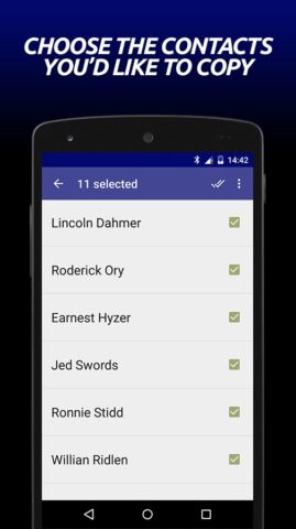 Transfer Contacts для Android — скриншот 2