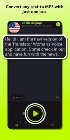 Translator Woman’s Voice — TTS для Android — скриншот 2