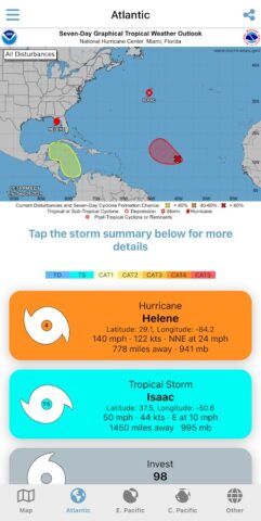 Tropical Hurricane Tracker для Android — скриншот 1