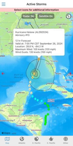 Tropical Hurricane Tracker для Android — скриншот 2