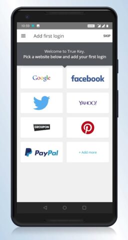 True Key™ от McAfee для Android — скриншот 1
