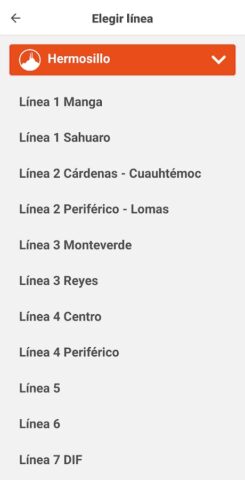 UNE Transporte Sonora для Android — скриншот 4