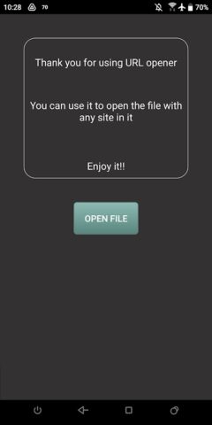 URL Opener для Android — скриншот 1