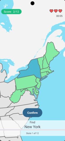 US States Map Quiz Game для Android — скриншот 5