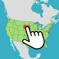 US States Map Quiz Game для Android