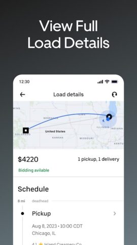 Uber Freight для Android — скриншот 2