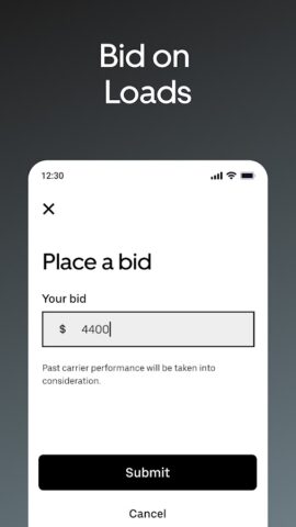 Uber Freight для Android — скриншот 3