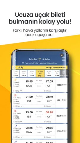 Ucuzabilet — Flight Tickets для Android — скриншот 3