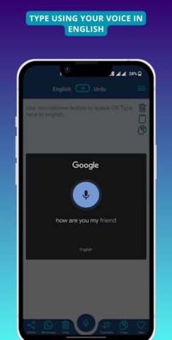 Urdu English Voice Translator для Android — скриншот 4