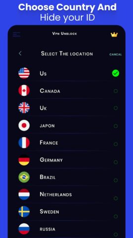 VPN Proxy Secure Unblock sites для Android — скриншот 4