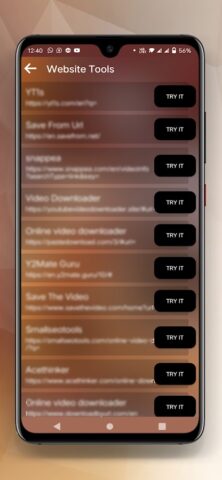 Video URL downloader для Android — скриншот 4