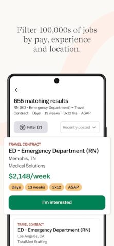 Vivian — Find Healthcare Jobs для Android — скриншот 5