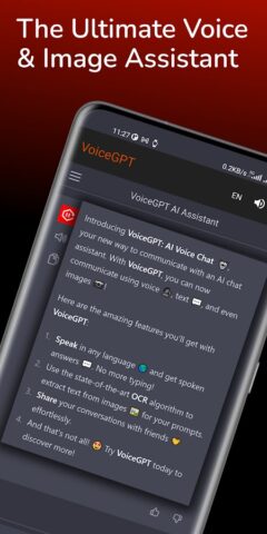 VoiceGPT: AI Voice Assistant для Android — скриншот 1