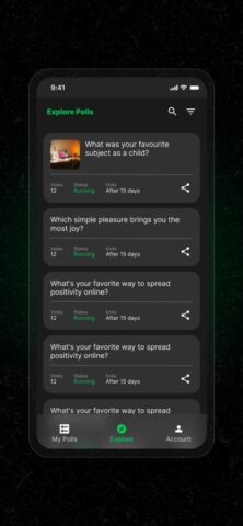 Poll Maker & Creator — Voliz для iOS — скриншот 4